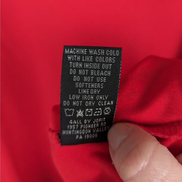 4 All by JoFit‎ Women's Rittenhouse Golf Top in Cherry Size Large - Picture 7 of 7